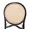 Baxton Studio Ayana Mid-Century Modern Two-Tone Black and Natural Brown Rattan Dining Chair 231-13231-ZORO - alternate 7